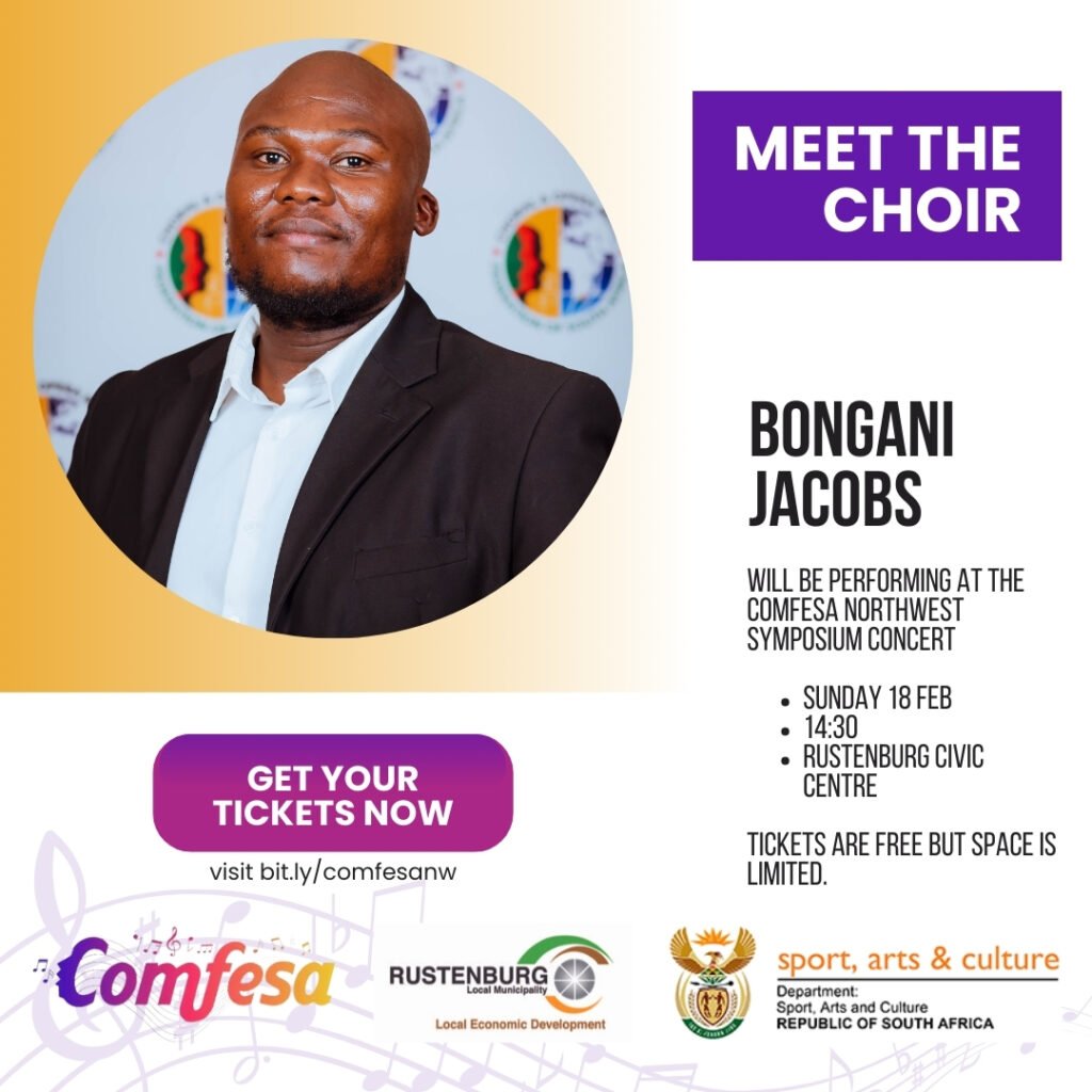 Bongani Jacobs COMFESA North West Symposium Choir Promo