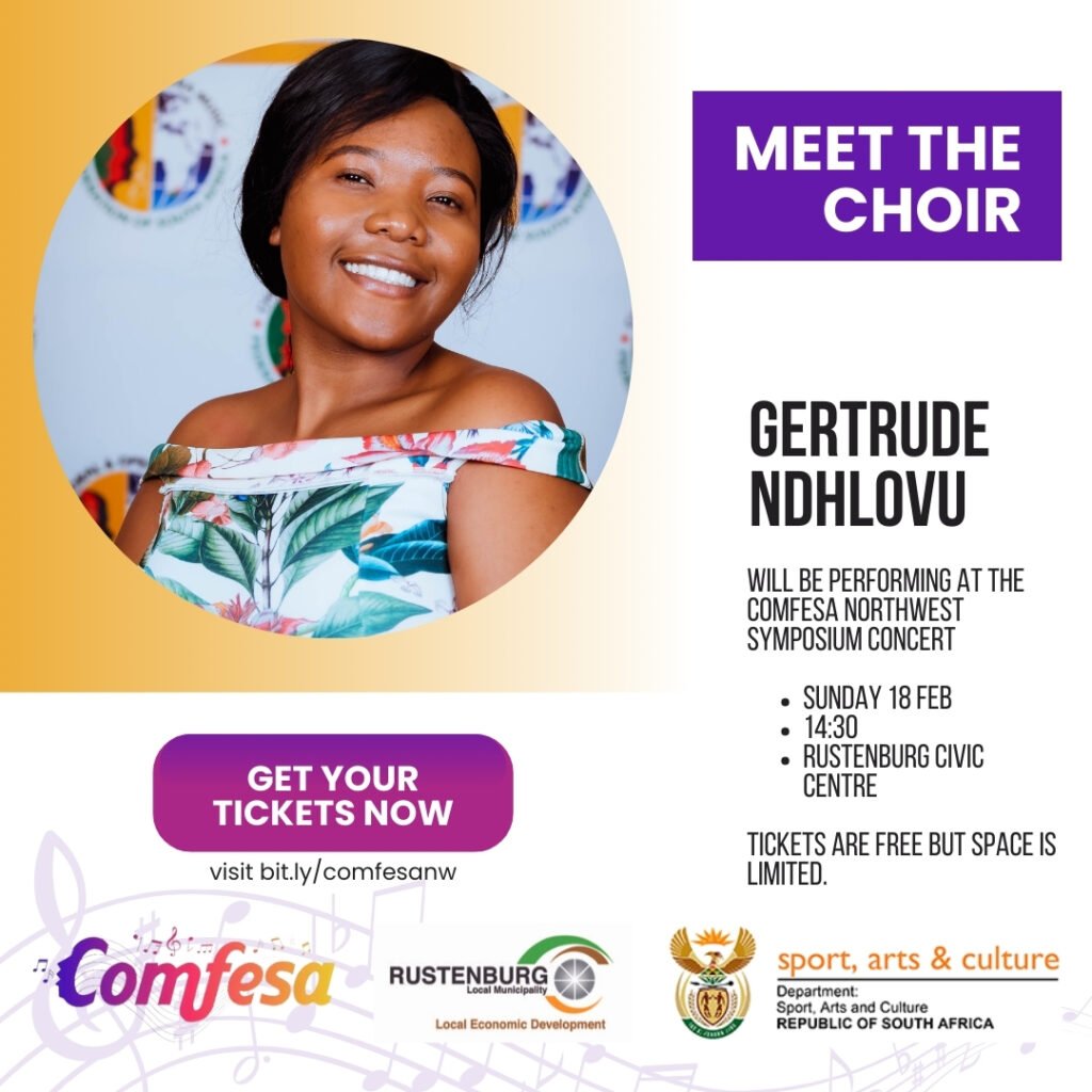Gertrude Ndhlovu COMFESA North West Symposium Choir Promo