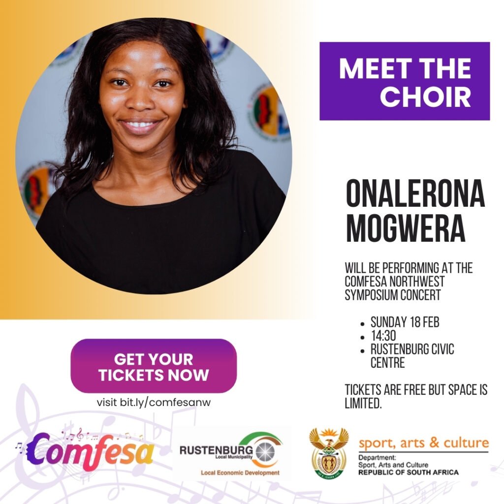 Onalerona Mogwera COMFESA North West Symposium Choir Promo