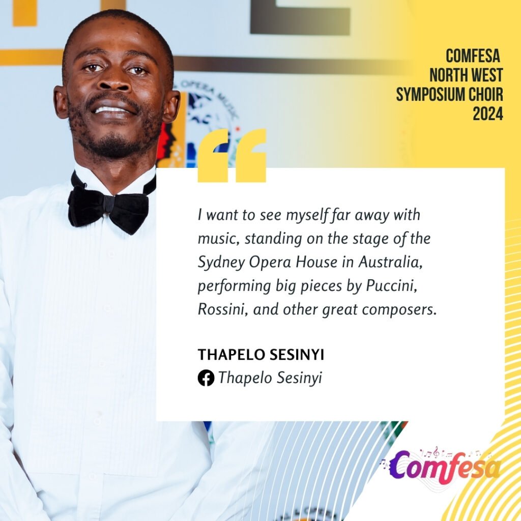 Thapelo Sesinyi COMFESA North West Symposium Choir